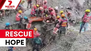 Rescue brings hope for missing Australians in Nepal | 7NEWS