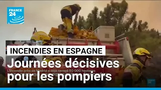 Incendies en Espagne : Journées décisives pour contrôler les incendies près de Madrid