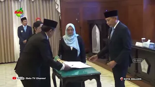 FILLING OPD VACANCIES, MAYOR OF MALANG SWEARS IN 14 HIGH-RANKING OFFICIALS