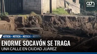 Massive sinkhole swallows a street in Ciudad Juárez