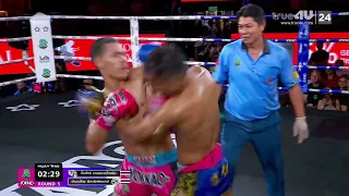 Fierce Muay Thai Highlights: Palang Mai Muay Thai Fight | Suesat Manop Muay Thai Gym VS Tamnannth...