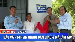 AN GIANG NEWSPAPER AND BROADCASTING STATION HANDS OVER 4 ATV SHELTERS