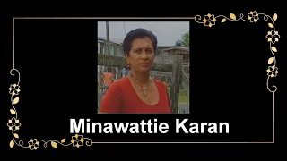 Death Announcement - Minawattie Karan