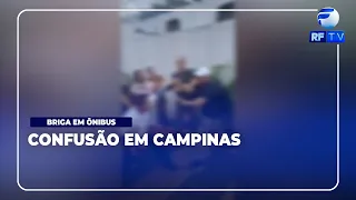 TÁ NO AR - Confusão generalizada após recusa de carona em ônibus em avenida de Campinas