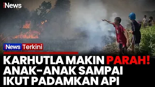 Anak-Anak Sampai Turun Padamkan Karhutla Kalimantan yang Mendekati Permukiman | iNews Terkini
