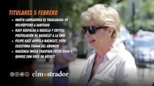 ?️? ClicAM del 5 de FEBRERO: Marta Larraechea es trasladada en helicóptero a Santiago