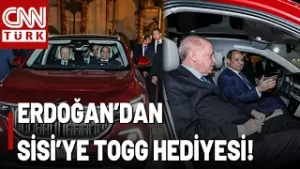 Cumhurbaşkanı Erdoğan, Mısır Ziyareti Sırasında Sisi'ye Yerli Otomobil Togg Hediye Etti!