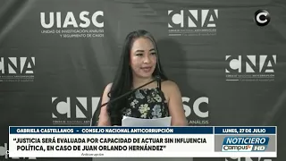 Gabriela Castellanos' strong message following Juan Orlando Hernández's pardon