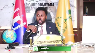 Dhalinyaraddii safarka lugta ah ku yimid Muqdisho oo lagu soo dhaweeyay degmada Yaaqshid.