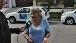 MIRIAM PEREZ - DENUNCIA DAÑOS EN LA PLAZOLETA TRAS EL DESFILE ANIVERSARIO DE ESQUEL