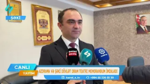 AzDrama və Şəki Dövlət Dram Teatrı arasında əməkdaşlığa dair Memorandum imzalandı