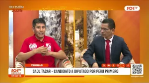 Elecciones 2026: Saúl Tacar, candidato a diputado por Perú Primero