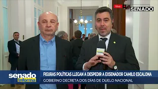 Political figures arrive to bid farewell to former Senator Camilo Escalona | Senate Informs