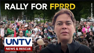 Mga rally sa ICC, hindi nakatutulong sa kaso ni FPRRD ayon kay VP Sara