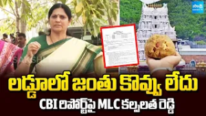 No Animal Fat in Tirumala Laddu | MLC Kalpalatha Reddy on CBI Report | Chandrababu Govt | Sakshi TV
