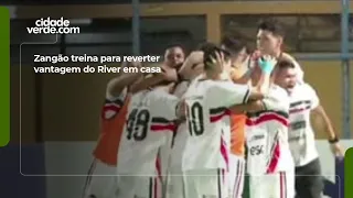 Zangão trains to overcome River's lead at home