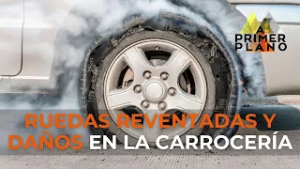 Ruedas reventadas y daños en la carrocería: la factura del DESTROZO la paga el conductor