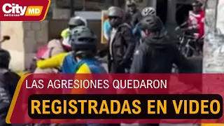 Discusión entre ciclistas y motociclistas terminó en golpes en el Alto de Patios | CityTv