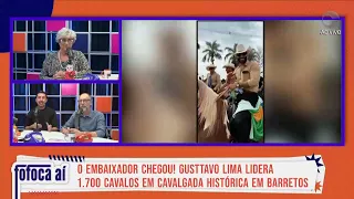 Gusttavo Lima lidera 1.700 cavalos em cavalgada histórica