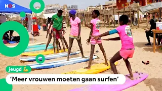 Senegalese champion teaches girls how to surf: 'Not just for men'