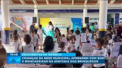 Children from the João Pessoa municipal school system learn through music and play in the Toy Sym...