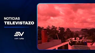 Venezuela's skies turned red on Tuesday afternoon, causing alarm | Televistazo | Ecuavisa