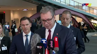 Vučić posle obraćanja u UN / RTV Vranje / 24.7. 2026.