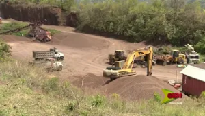 Accident Involving Gravel And Concrete Worker