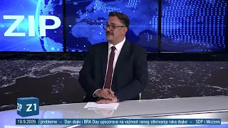 ZIP - 19.9.2026. - SREDIŠNJE VIJESTI Z1 TELEVIZIJE
