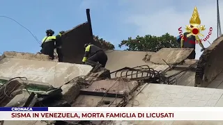 CRONACA. SISMA IN VENEZUELA, MORTA FAMIGLIA DI LICUSATI