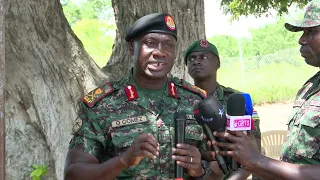 CDS GOMEZ TOURS MILITARY DEPLOYMENTS; PREACHES PEACE AND WARNS AGAINST TRIBALISM