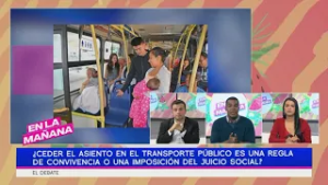 ¿Ceder el asiento en el transporte público es una regla de convivencia o una imposición? | DEBATE
