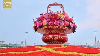 Le grand panier floral de la place Tian'anmen dévoilé en time-lapse