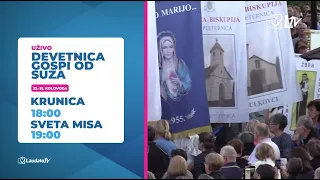 [NAJAVA] Devetnica Gospi od Suza, Pleternica - Prijenosi Svetih Misa od 23.8 do 31.8.