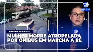 Alerta Total - Woman dies after being struck by a bus in Artur Nogueira