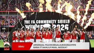 Arsenaal waancaa kominiitii shiild barana kaasuun maal akeeka laata?