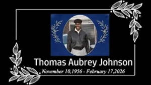 Death Announcement - Thomas Aubrey Johnson
