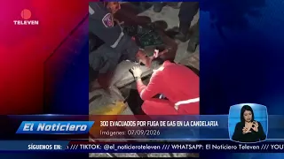 300 evacuated due to gas leak in La Candelaria – The News midday broadcast 09/08/26