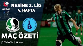 Sakaryaspor vs. Kütahyaspor | Nesine 2nd League Week 4 Match Highlights