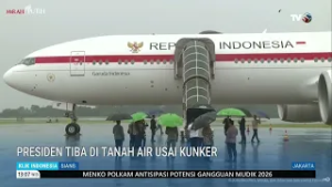 Presiden Prabowo Tiba Di Tanah Air Usai Kunjungan Kerja