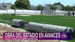 Continúan en importante avance la obra del Estadio Juan Antonio Lavalleja en Minas.