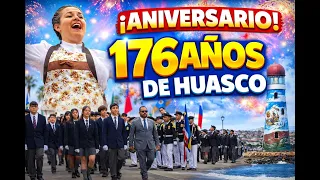 AUTORIDADES REGIONALES SALUDAN A HUASCO EN SU ANIVERSARIO 176