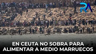 JUCIL CEUTA: "The city is in chaos and the officers cannot control so many people"
