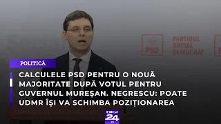 Calculele PSD pentru o nouă majoritate după votul pentru Guvernul Mureșan=