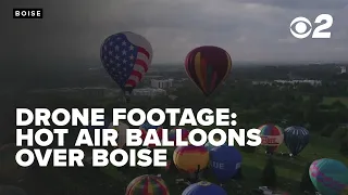 A drone's view of the Spirit of Boise