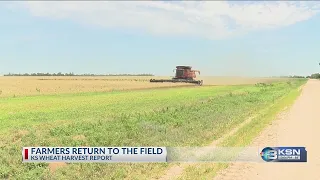 Some Kansas farmers finish wheat harvest as others just get underway