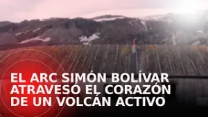 Así fue el paso del ARC Simón Bolívar por isla Decepción, ubicada en el corazón de un volcán activo