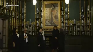 بازدید ملانیا ترامپ و پینگ لی‌یوان از موزه اسمیتسونین
