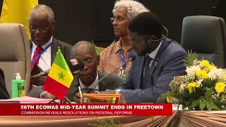 ECOWAS MID-YEAR SUMMIT ENDS IN FREETOWN