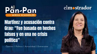 Martínez on the impeachment of Grau: "It was based on false facts and a non-existent political cr...